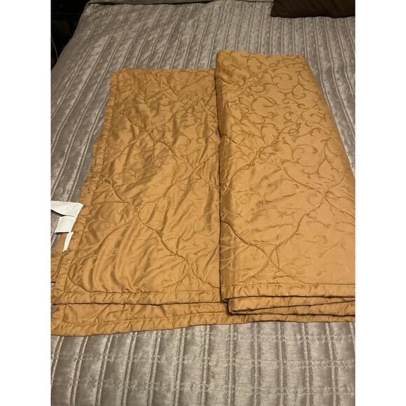 CuddleDown Quilted Comforter Gold Full TWIN Size Mustard - Picture 7 of 10